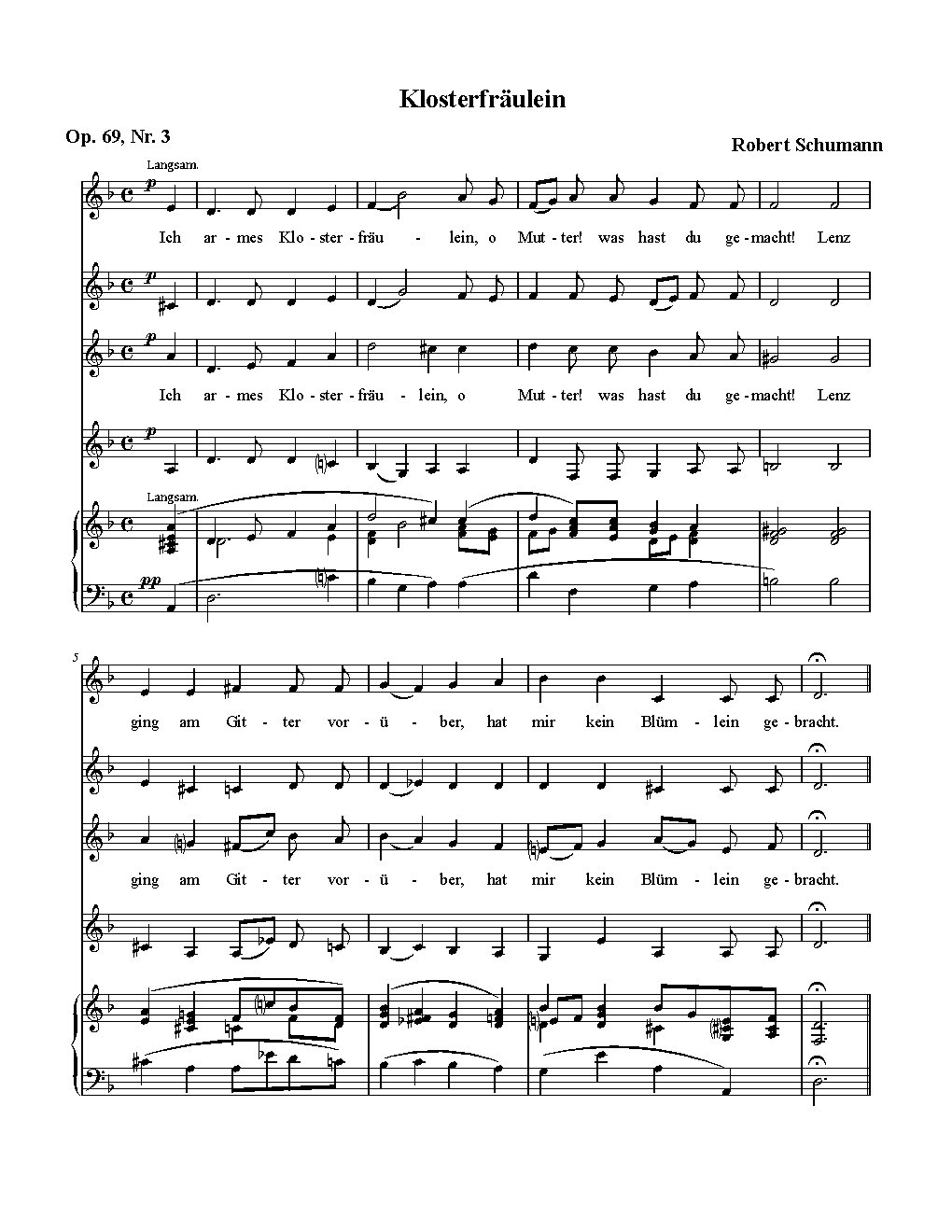 Klosterfräulein op. 69, 3