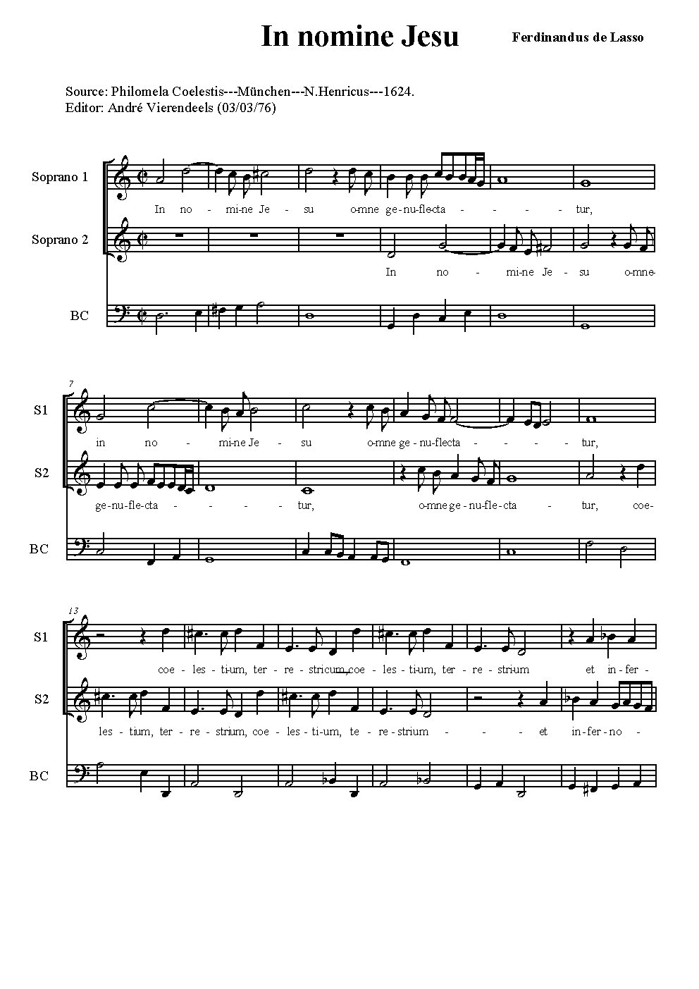 In nomine Jesu