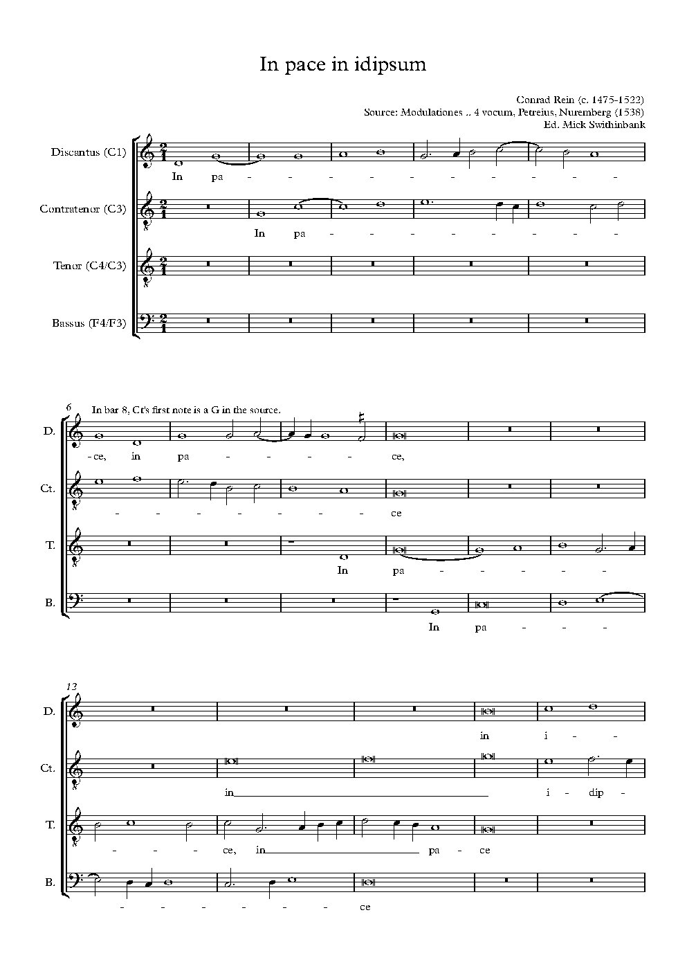 In pace in idipsum