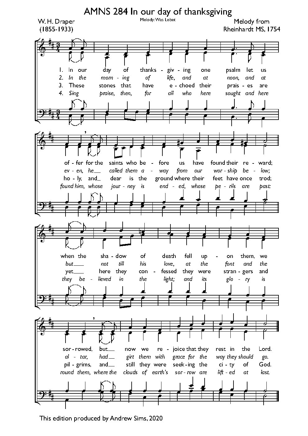 In our day of thanksgiving - Choir Script PDF Thumbnail