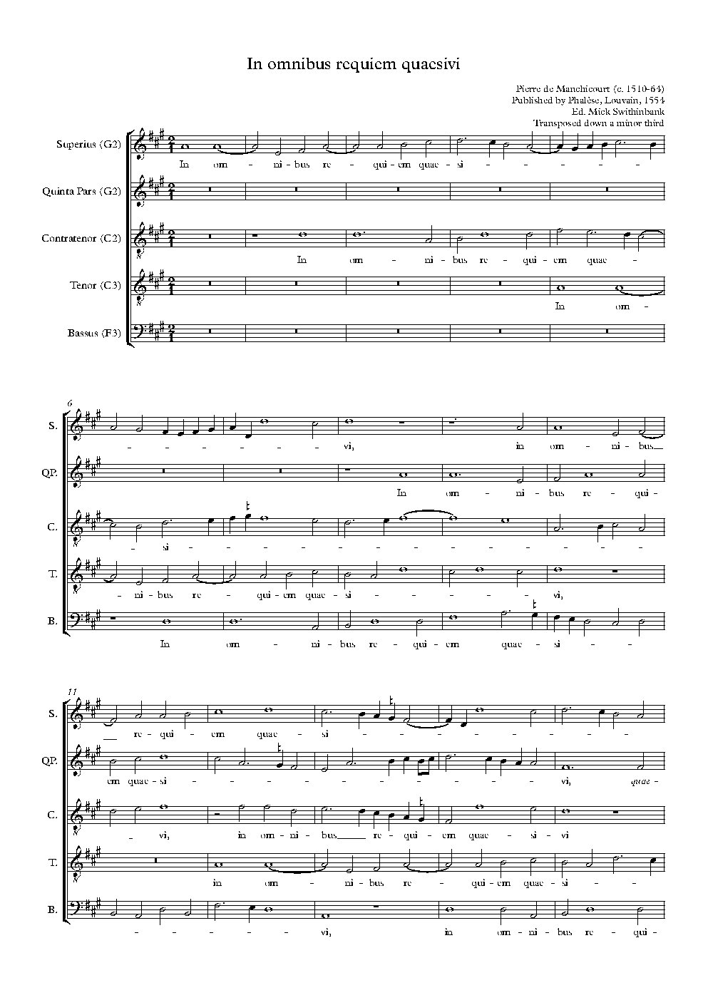 In omnibus requiem quaesivi
