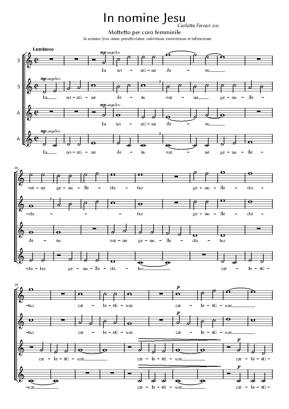 In nomine Jesu