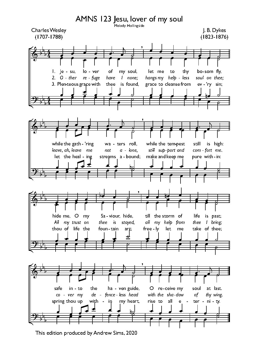 Jesu, lover of my soul