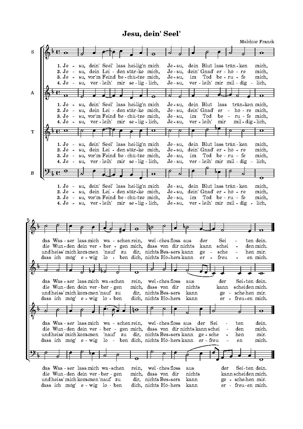Jesu, dein' Seel
