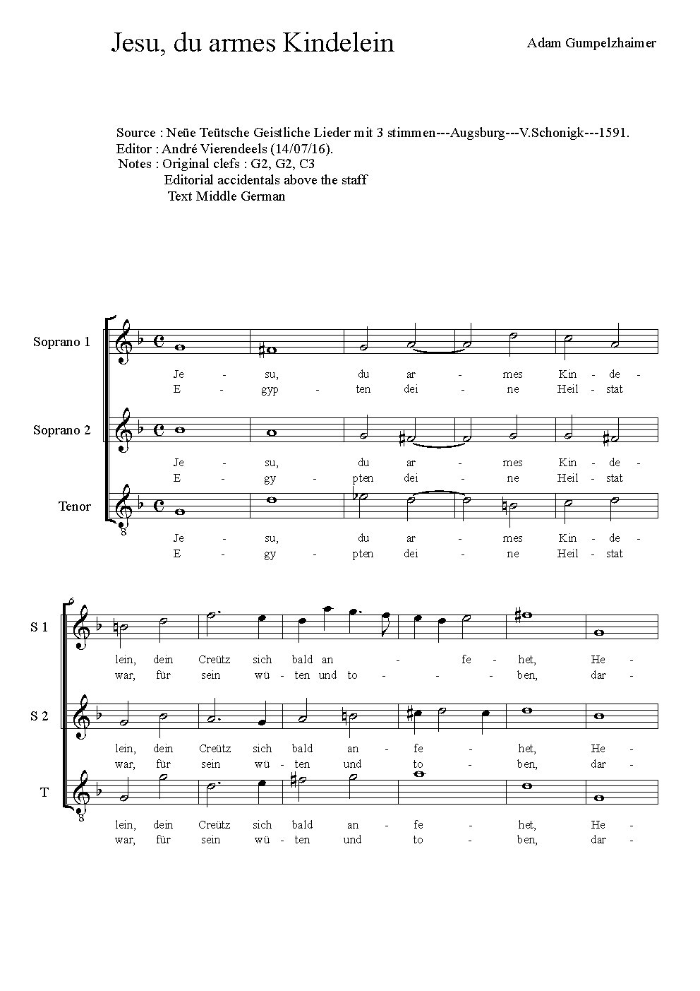 Jesu, du armes Kindelein
