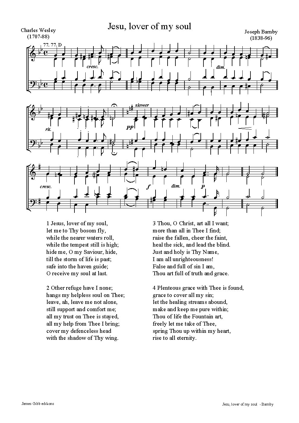 Jesu, lover of my soul