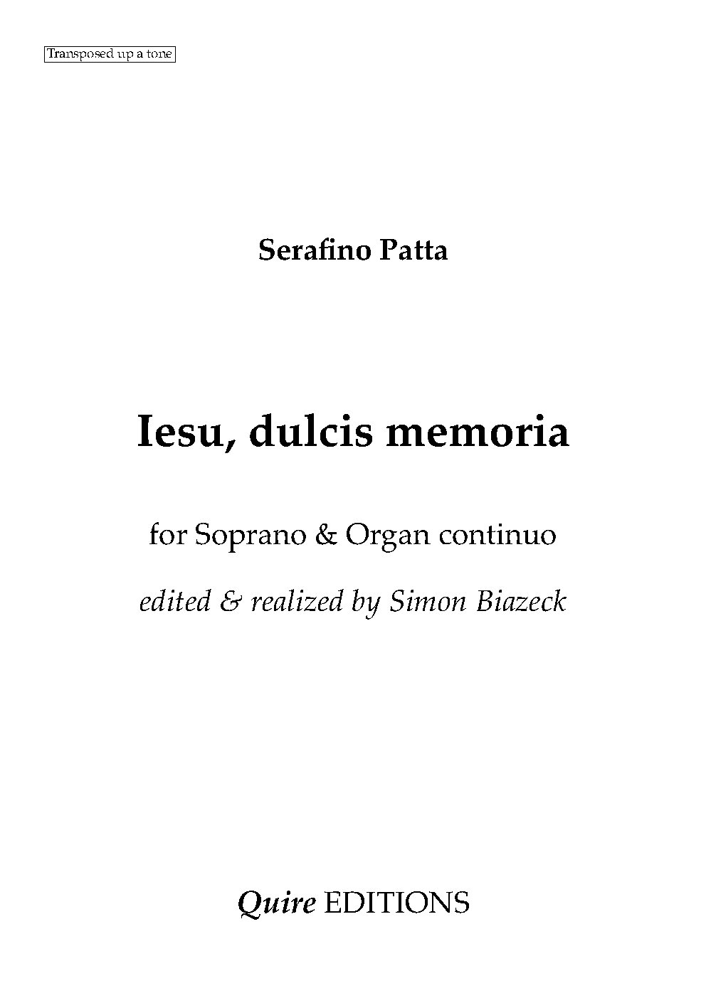 Jesu, dulcis memoria