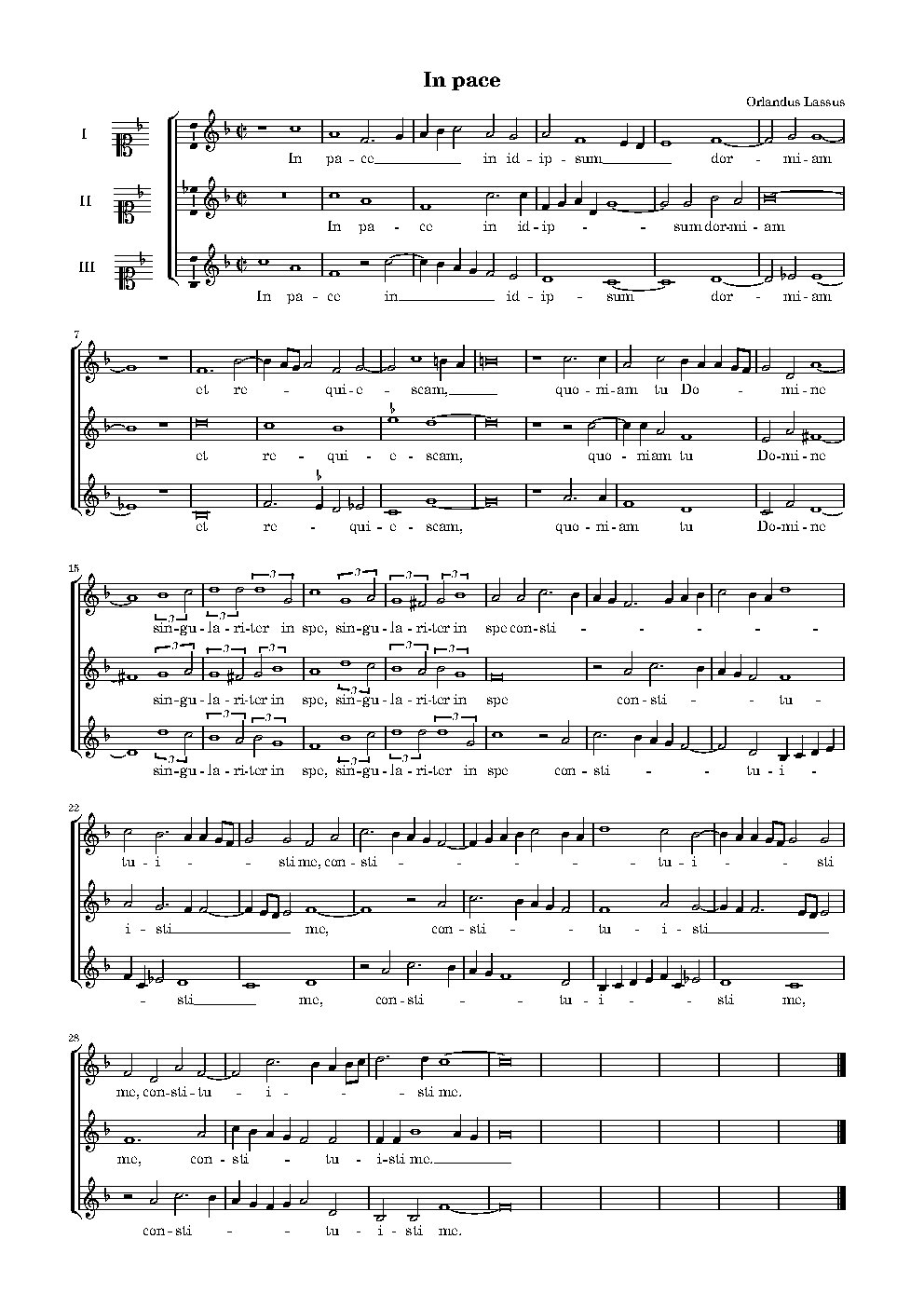 In pace in idipsum