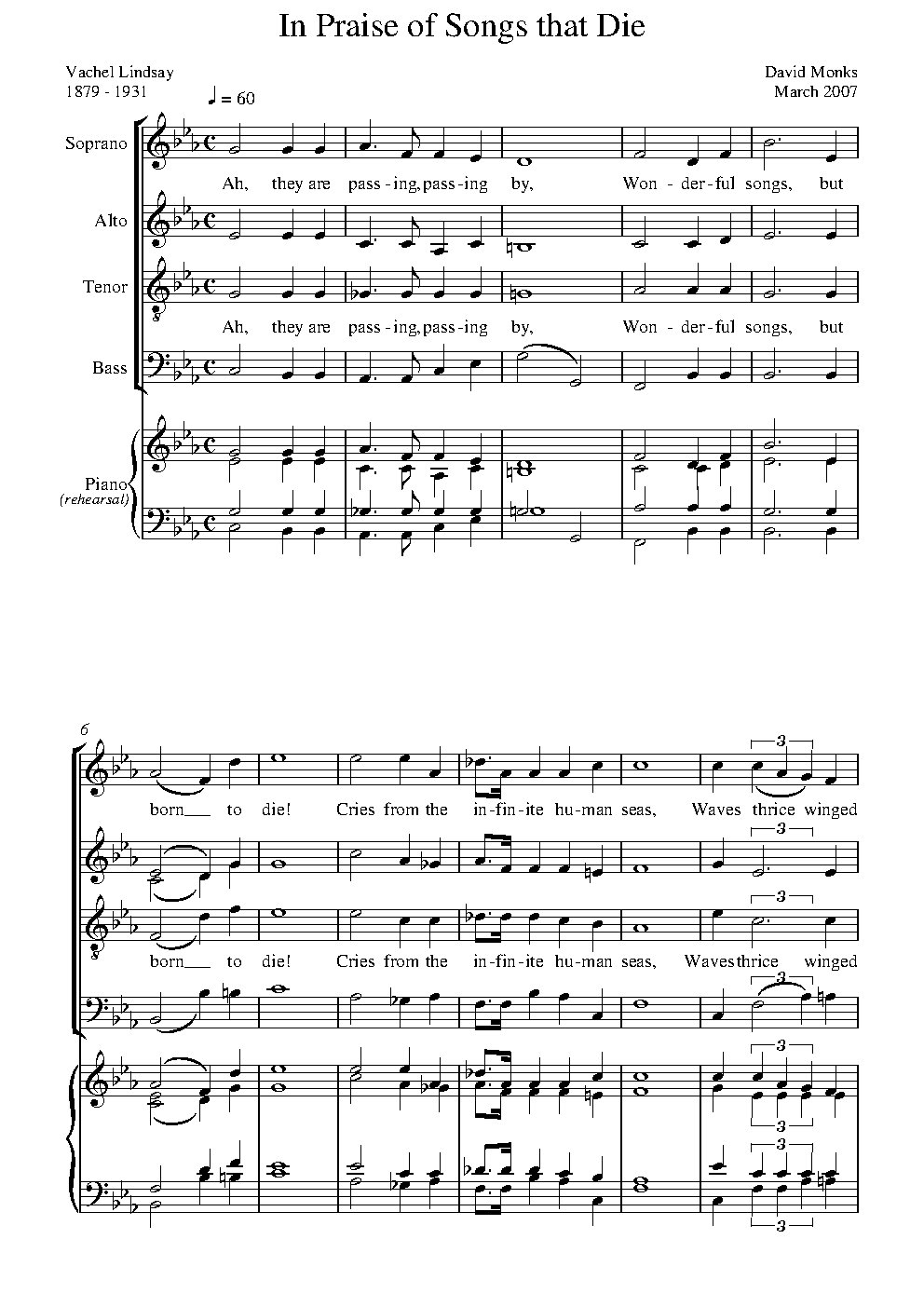 In praise of songs that die