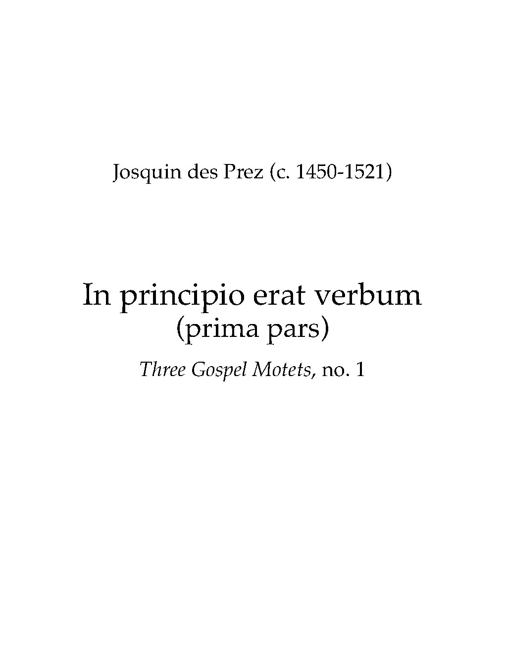 In principio erat verbum