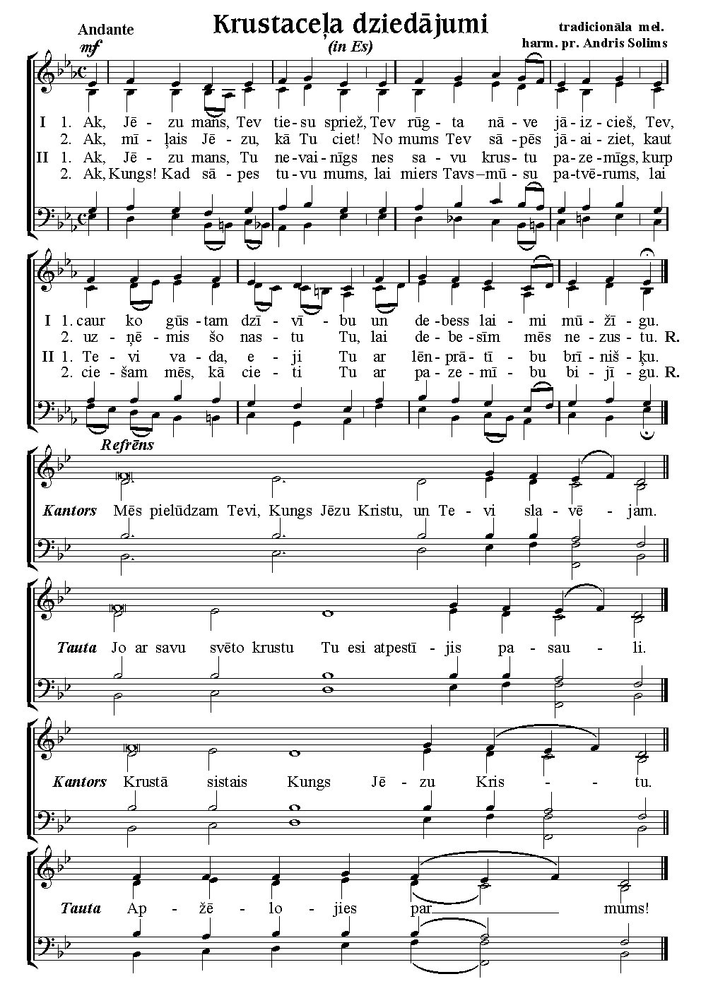 Krustaceļa dziedājumi (Chants of Via Crucis)