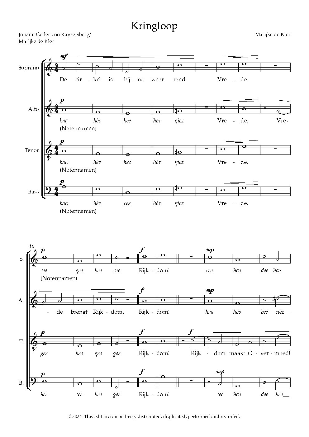 Kringloop - Choir Script PDF Thumbnail