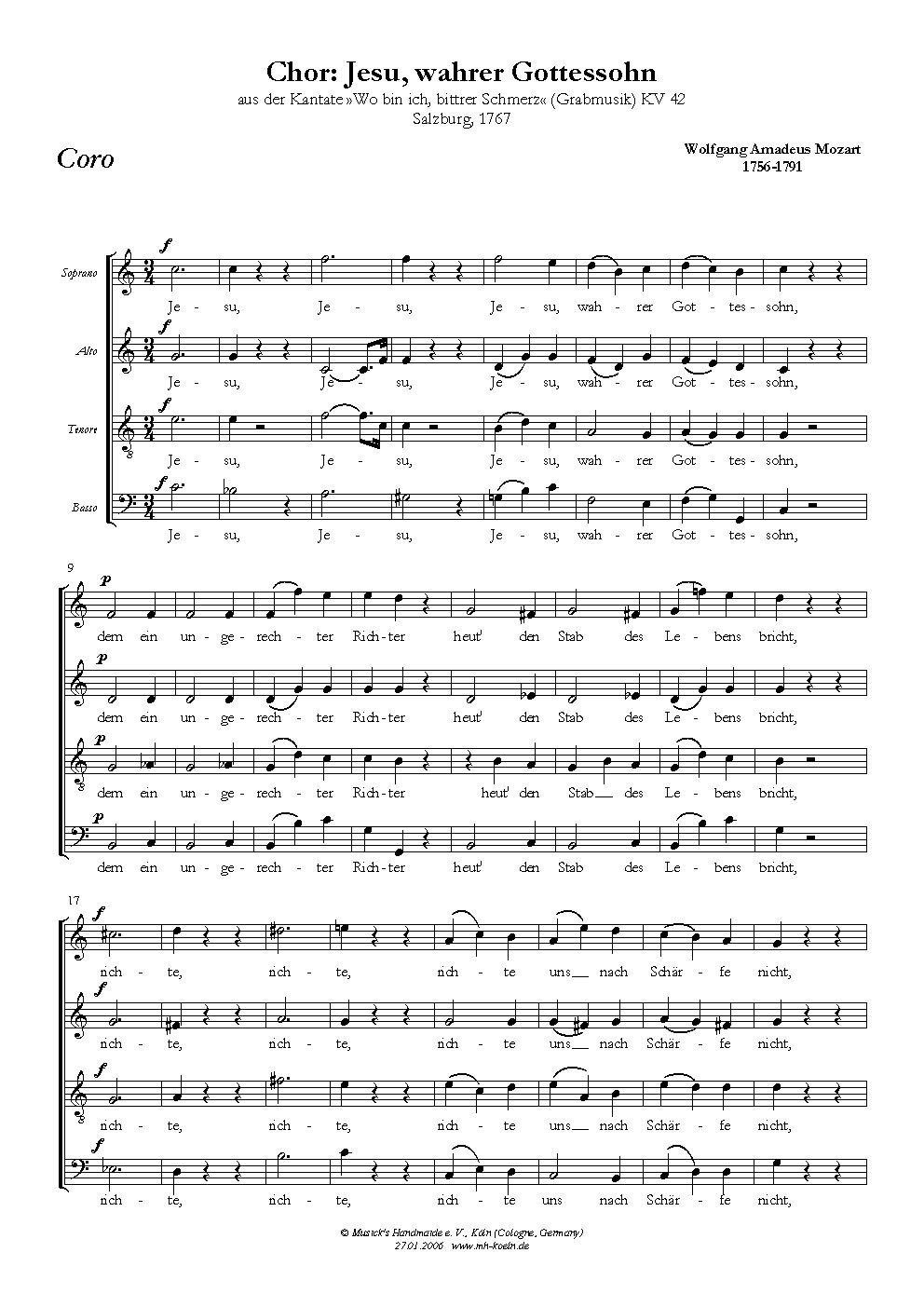 Jesu, wahrer Gottessohn