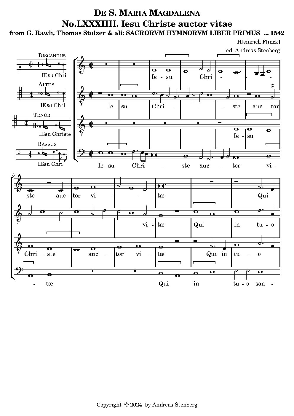 Jesu Christe, auctor vitae