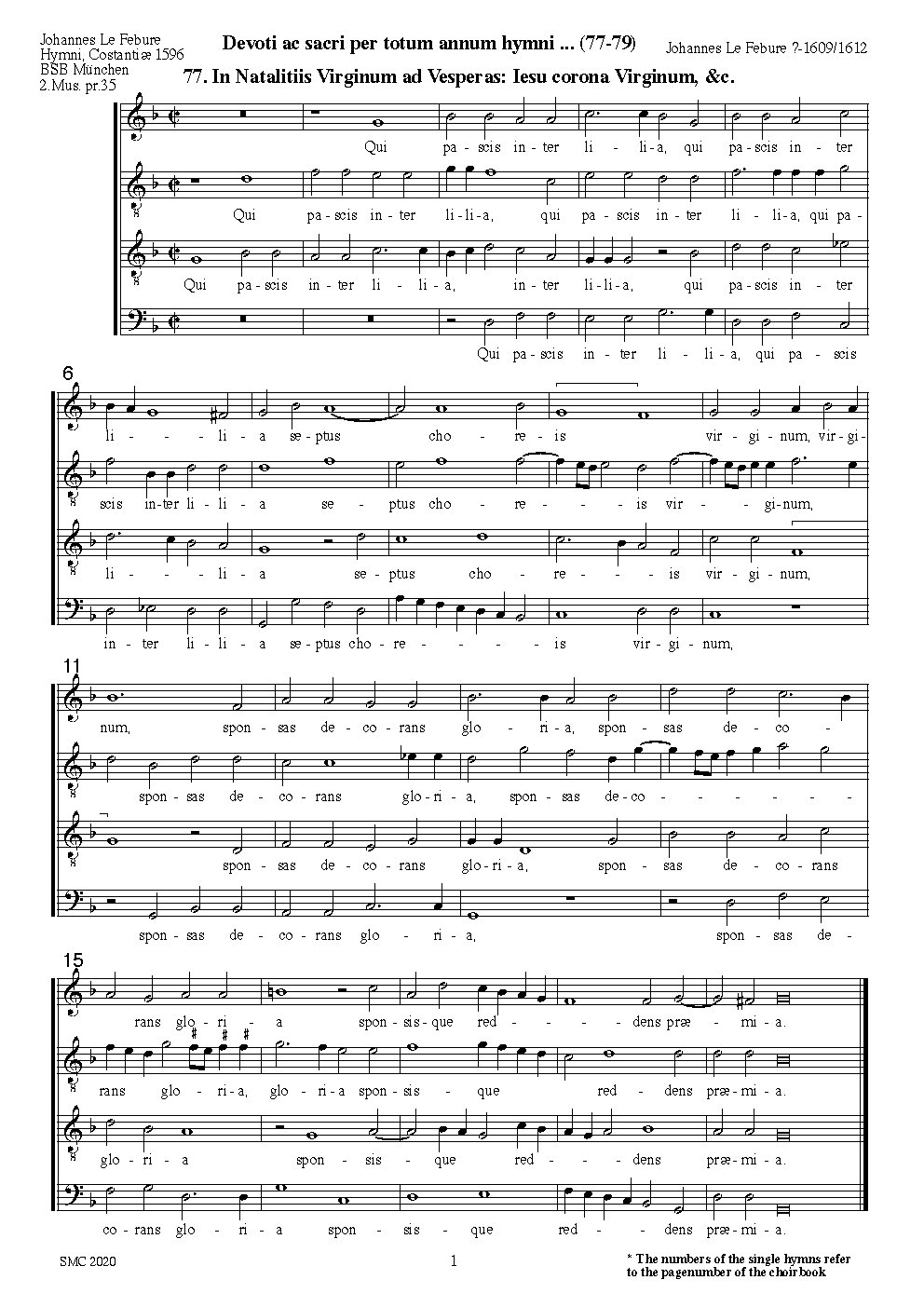 Jesu corona Virginum