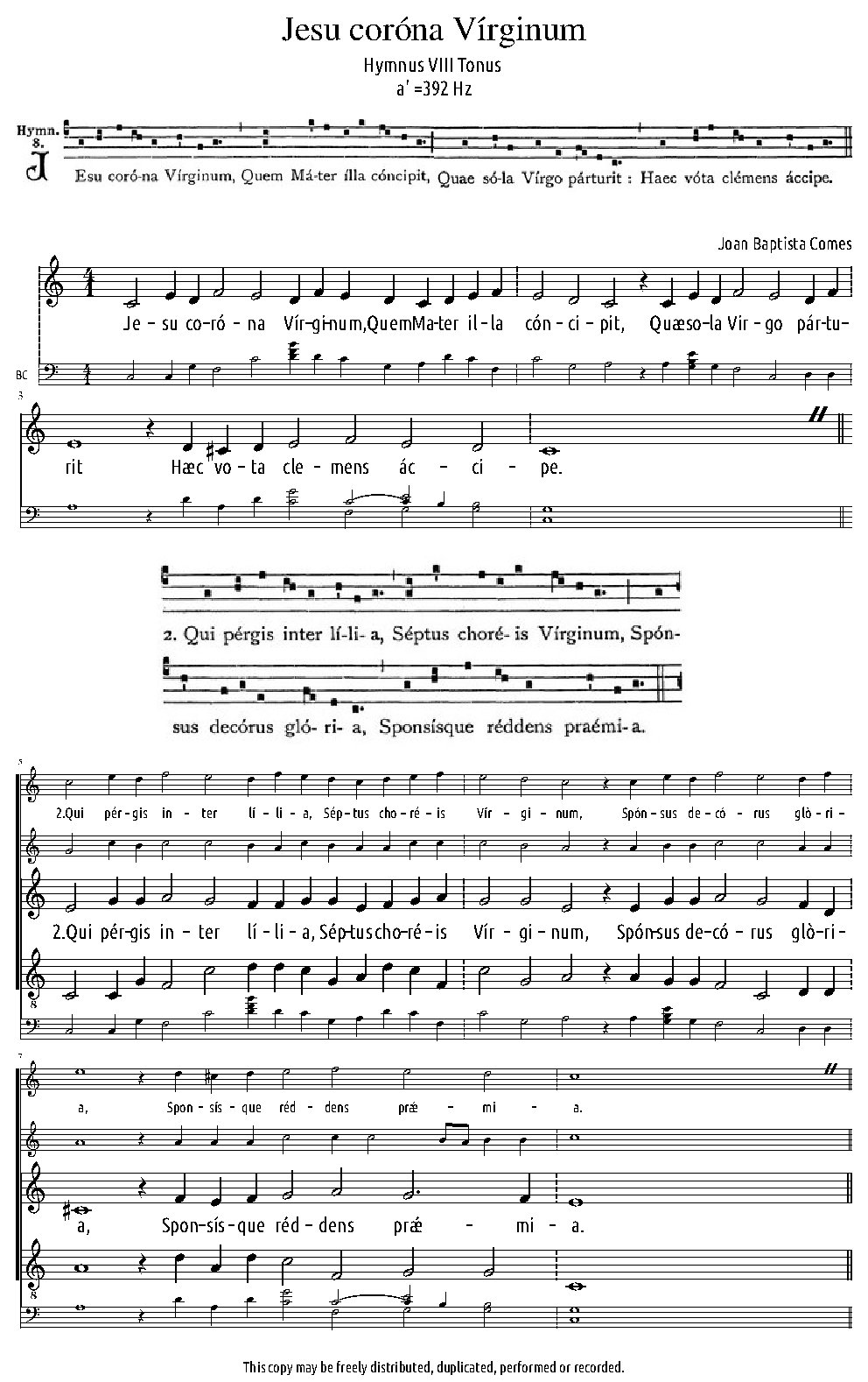 Jesu corona Virginum