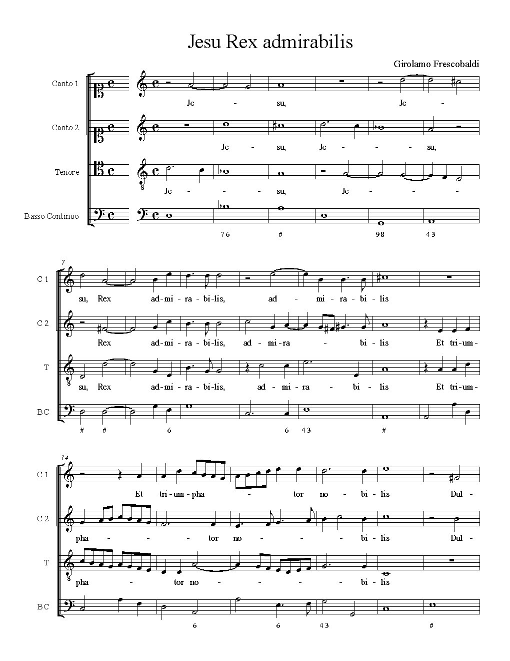 Jesu Rex admirabilis