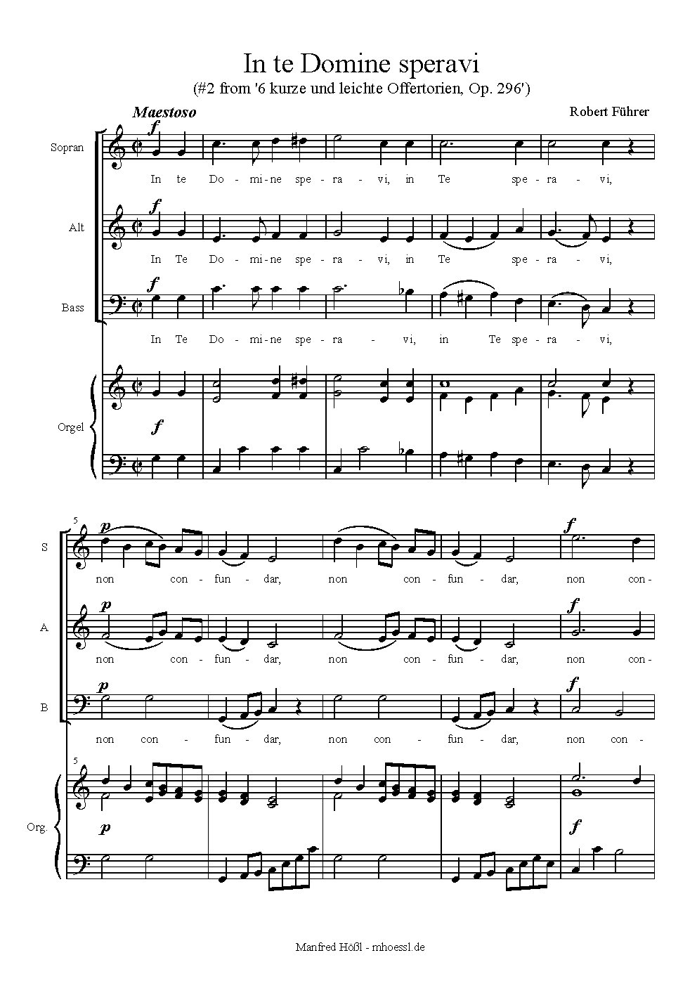 In te Domine speravi, Op. 296, No. 2