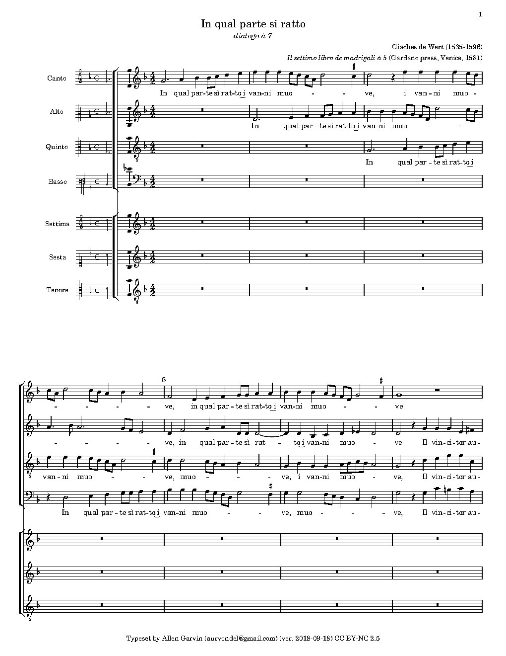 In qual parte si ratto - Choir Script PDF Thumbnail
