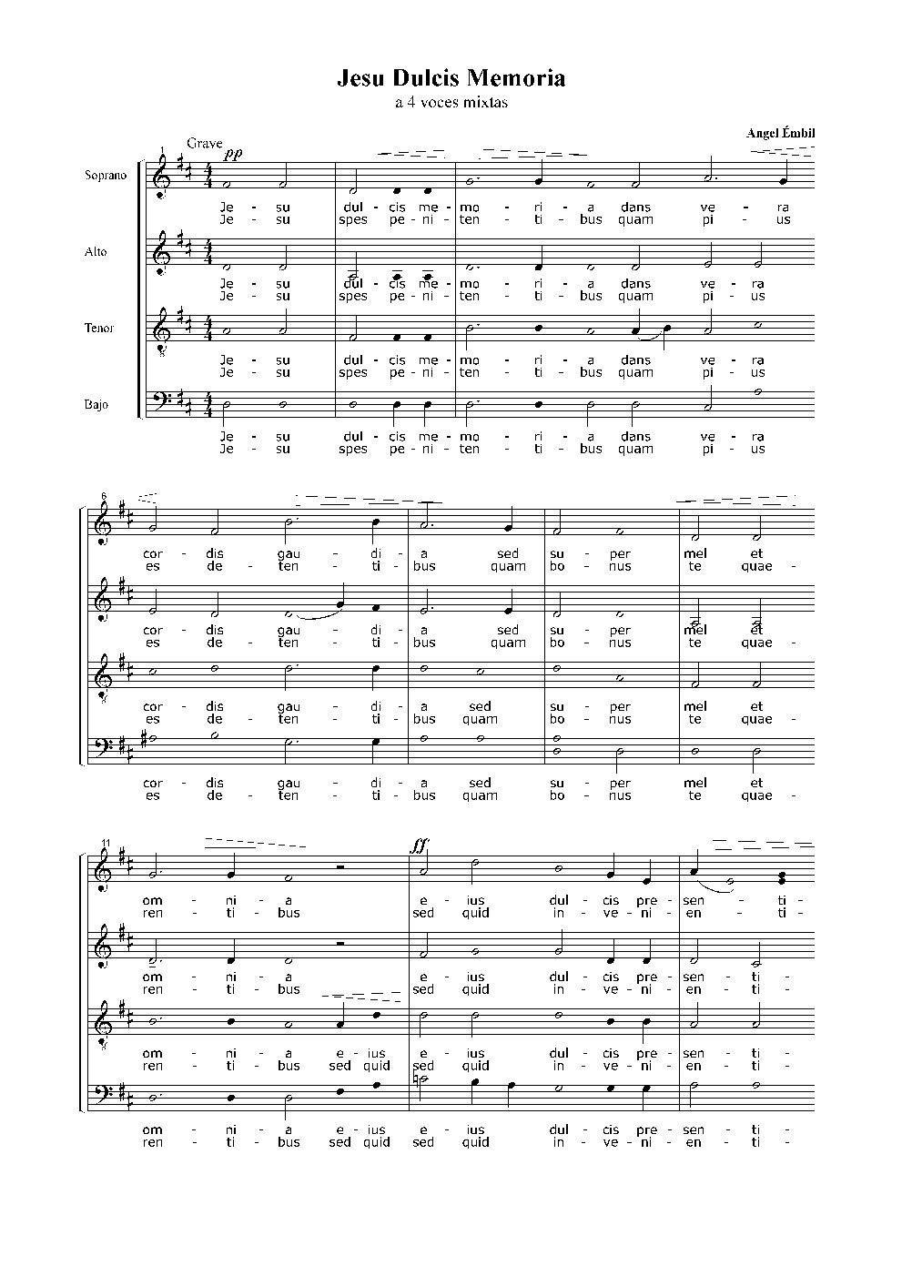 Jesu Dulcis Memoria