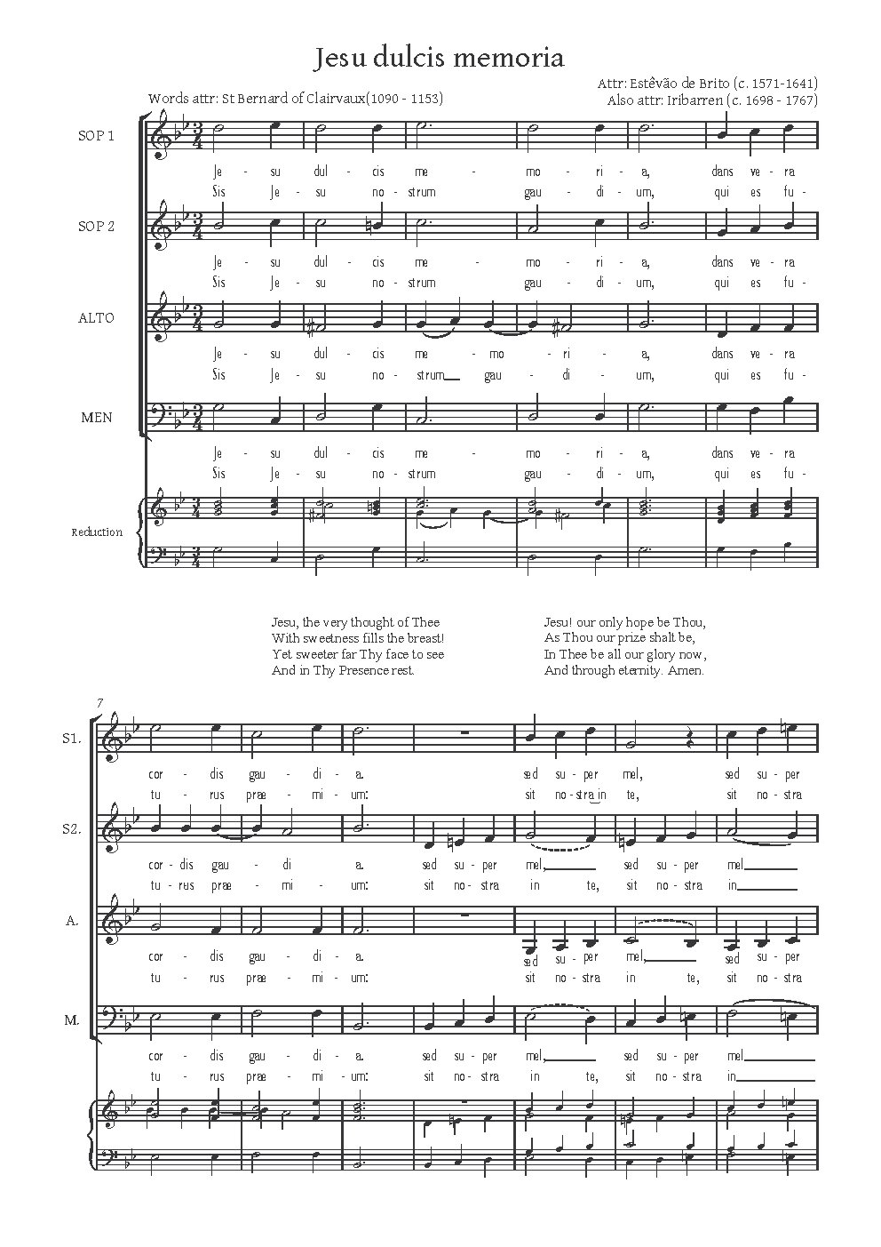 Jesu dulcis memoria