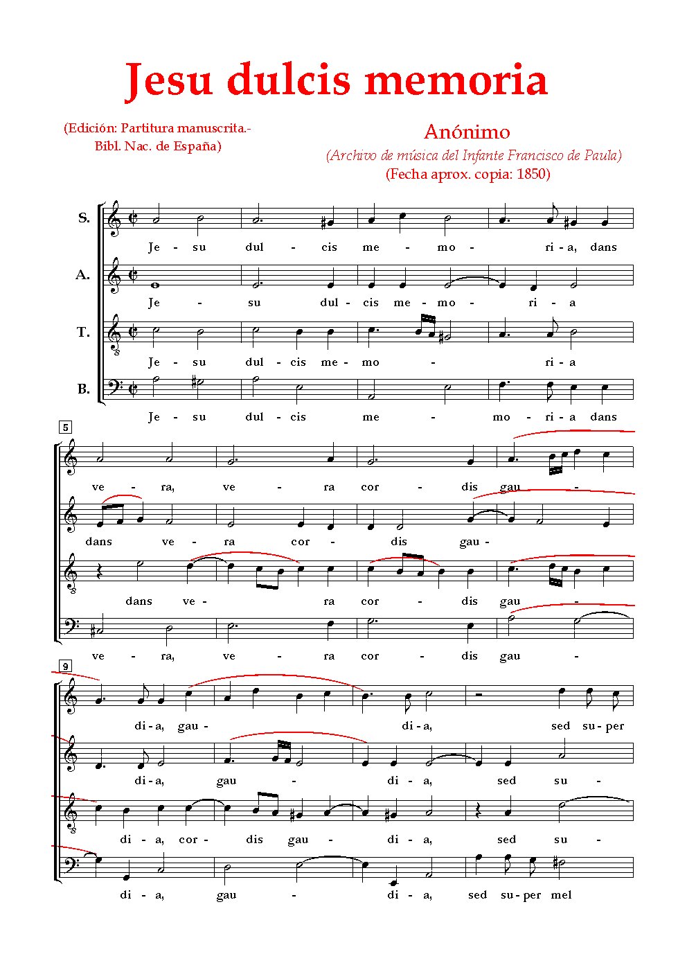 Jesu dulcis memoria
