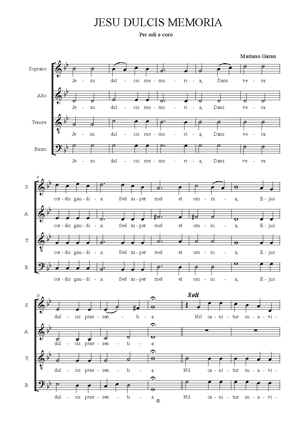 Jesu dulcis memoria
