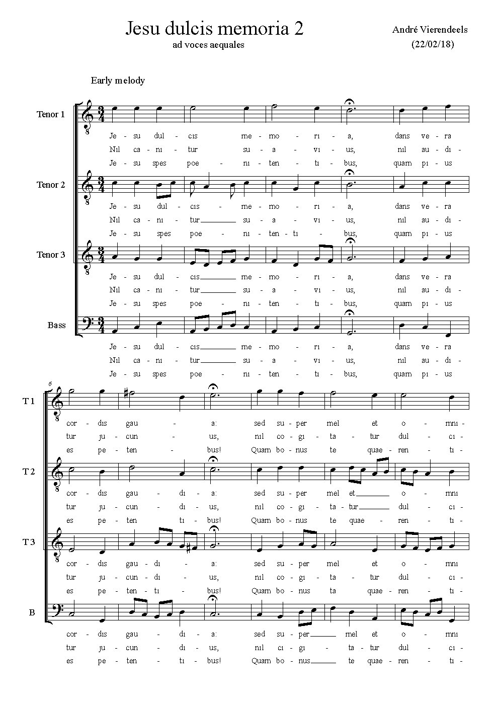 Jesu dulcis memoria II