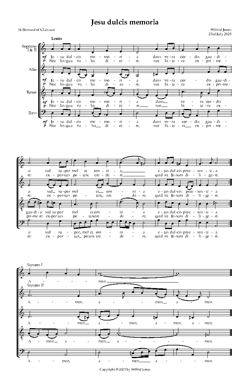 Jesu dulcis memoria