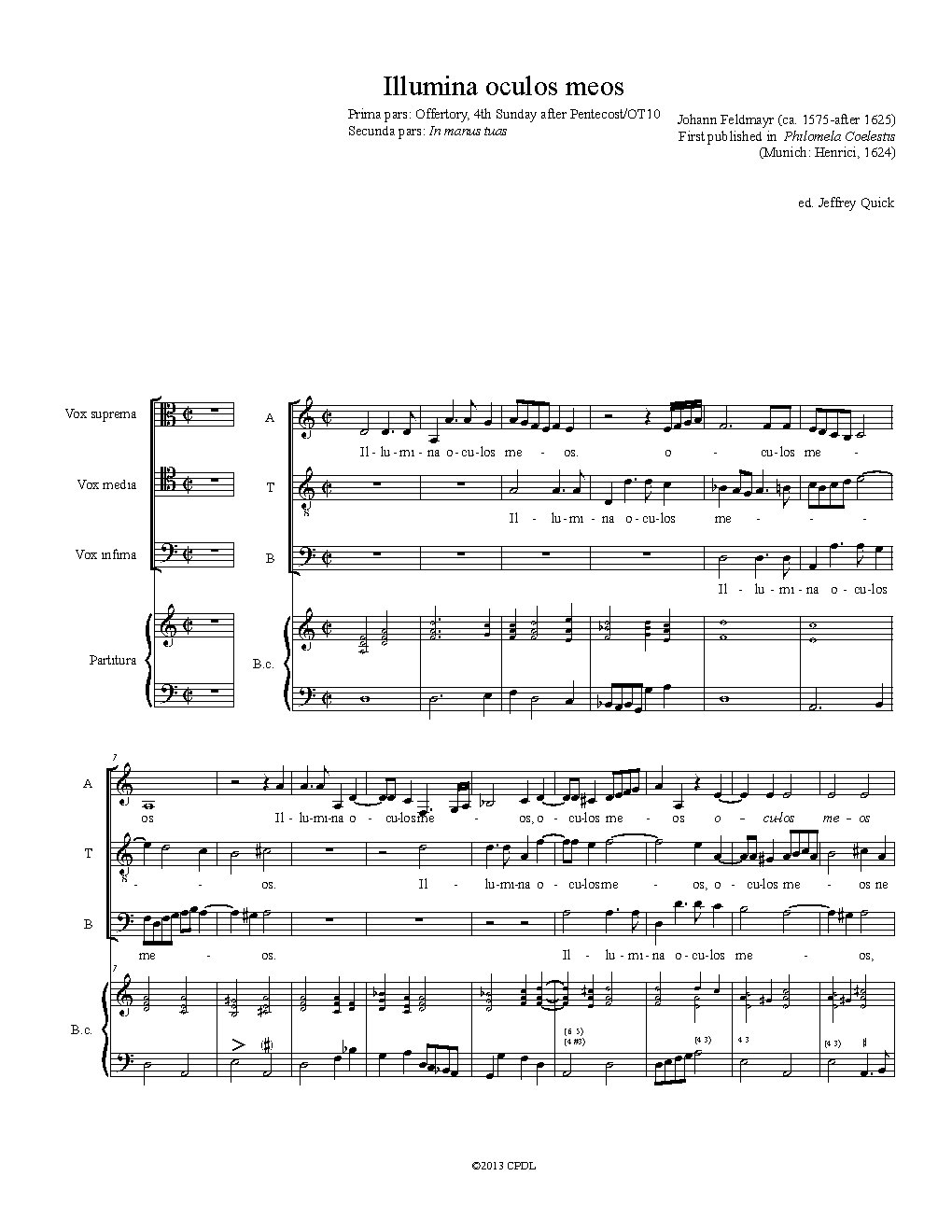 Ilumina oculos meos - Choir Script PDF Thumbnail