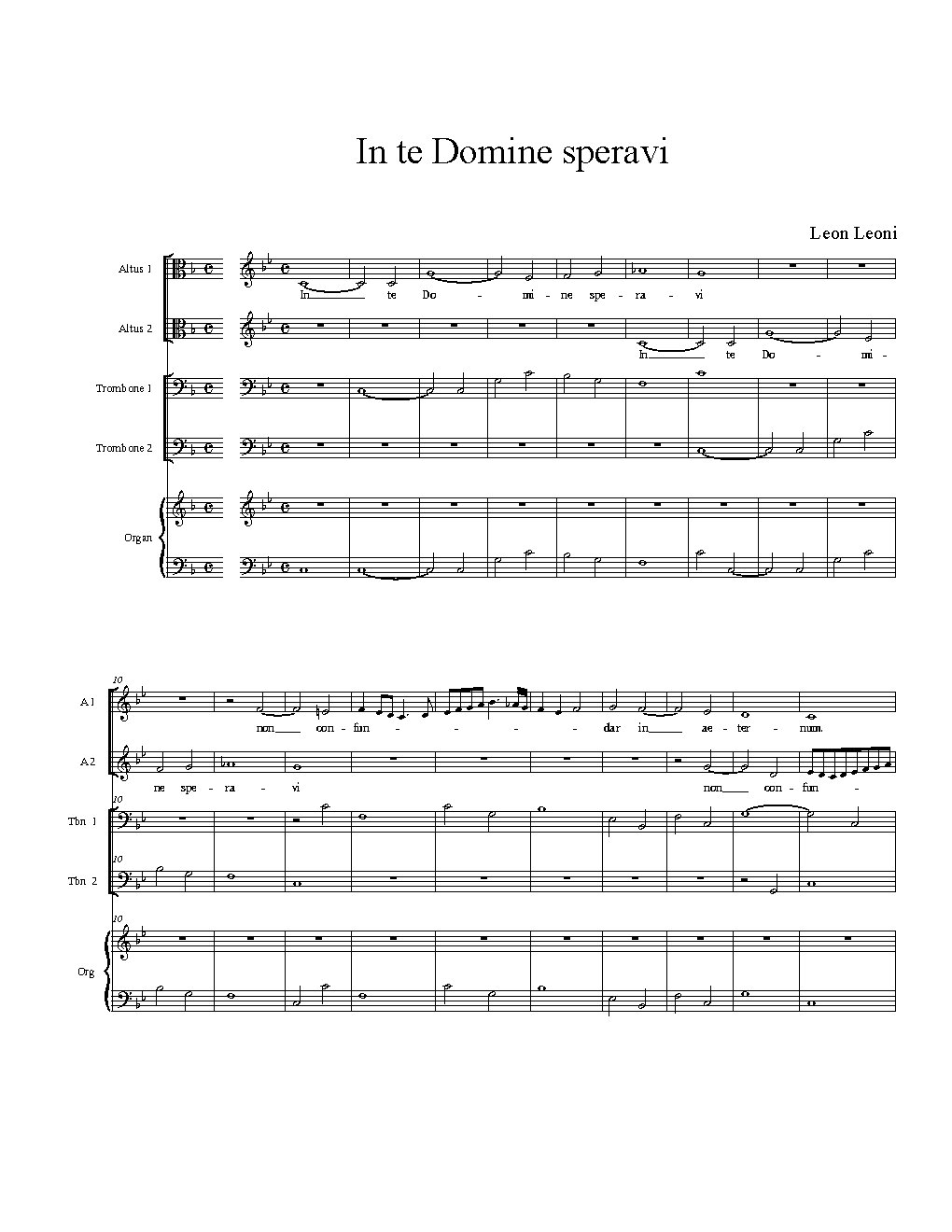 In te Domine speravi