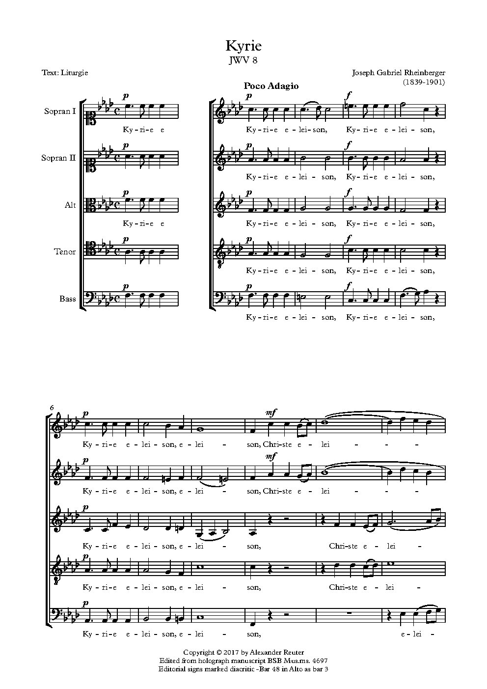 Kyrie, JWV 8