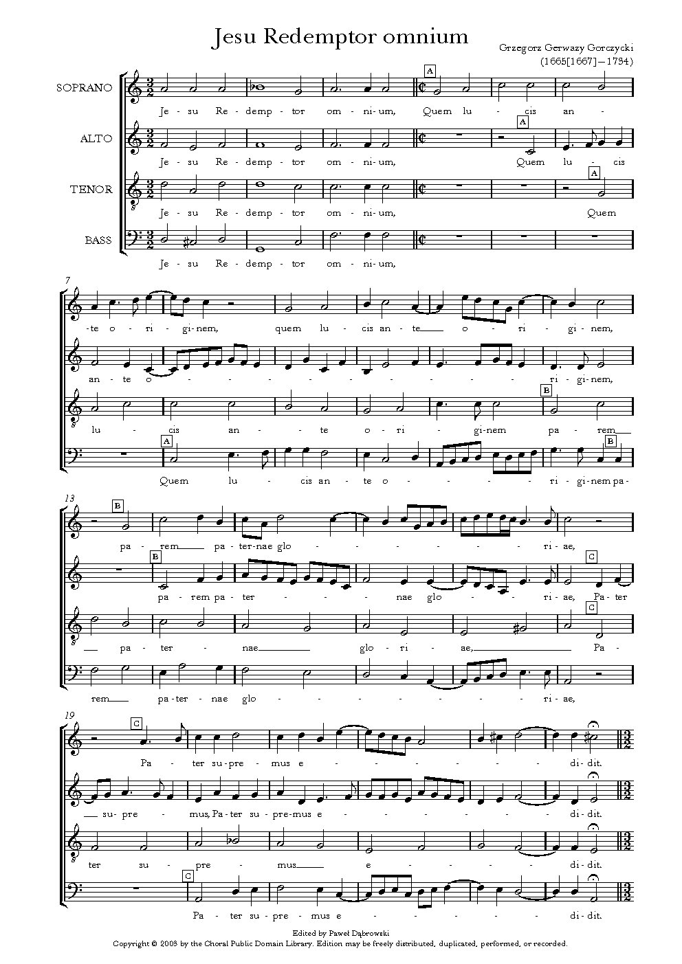 Jesu Redemptor omnium