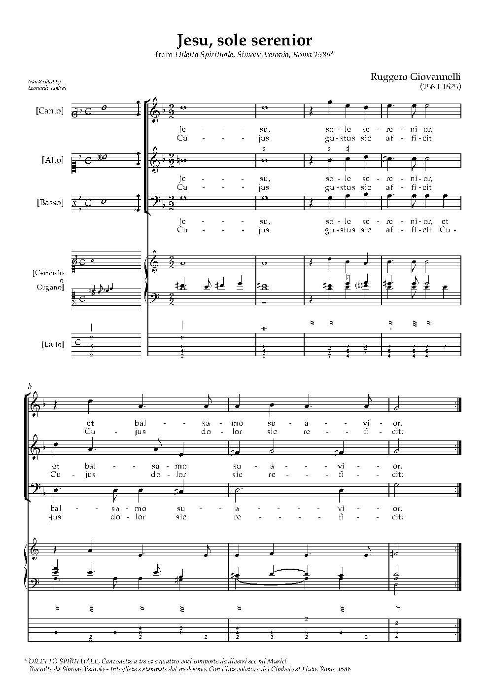 Jesu sole serenior