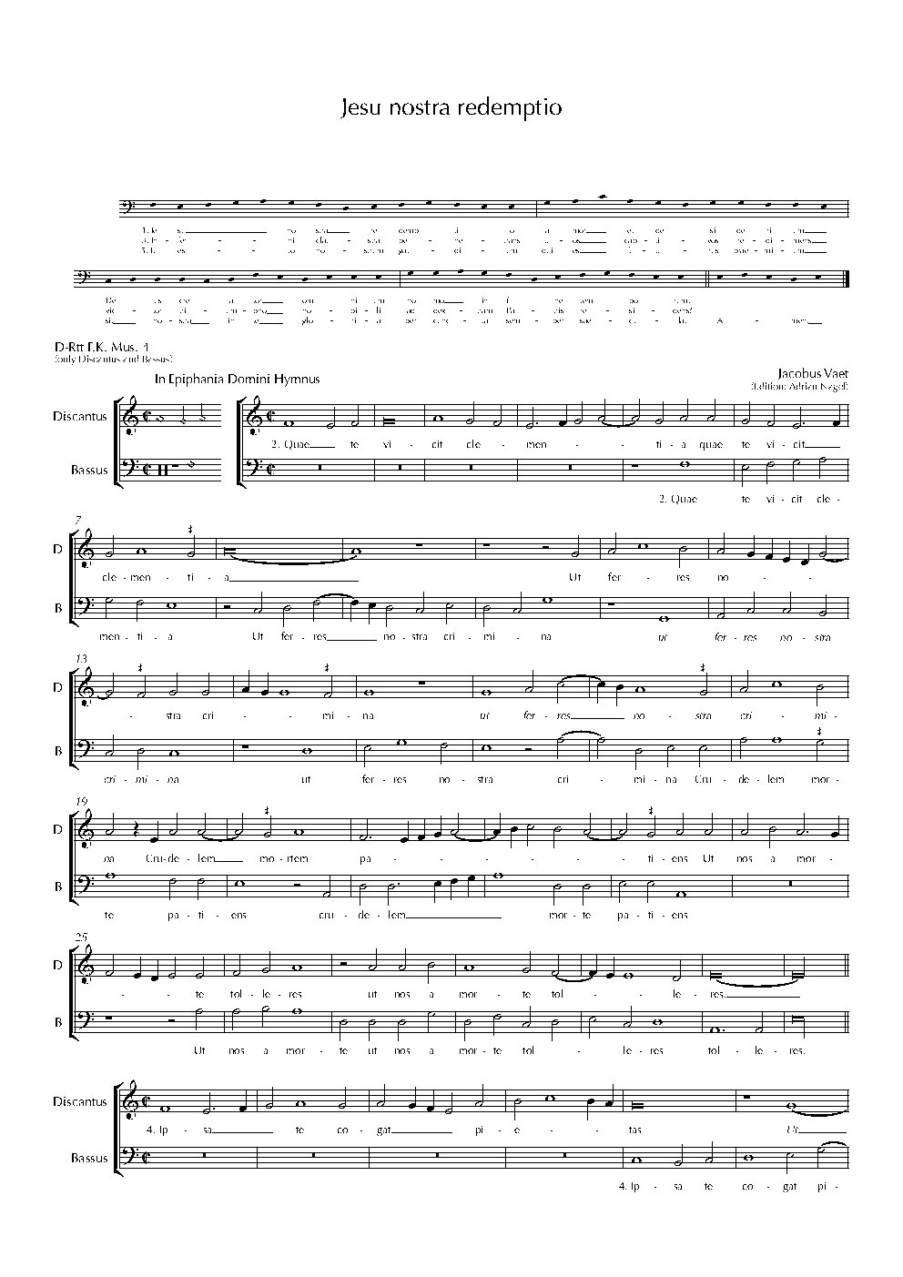 Jesu nostra redemptio