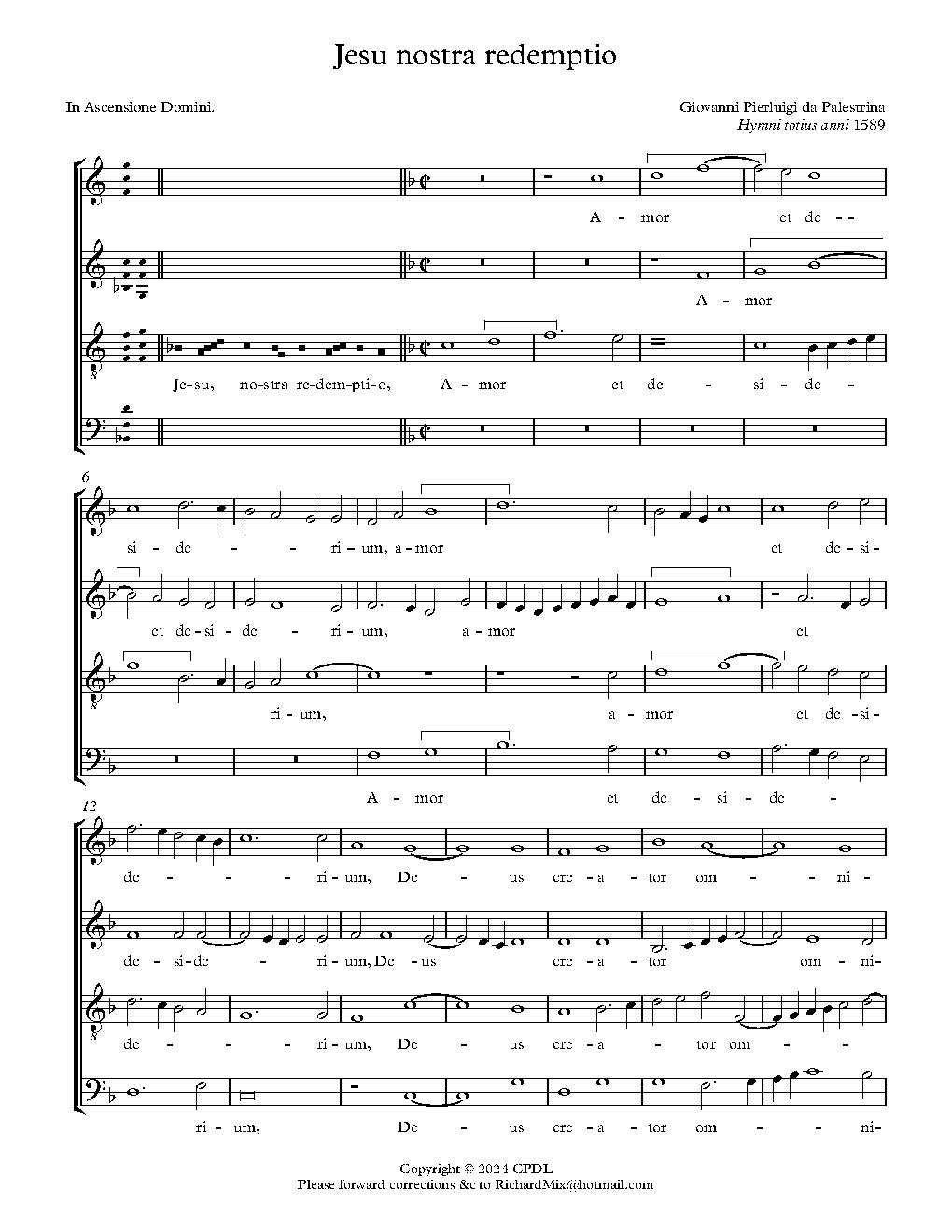 Jesu nostra redemptio
