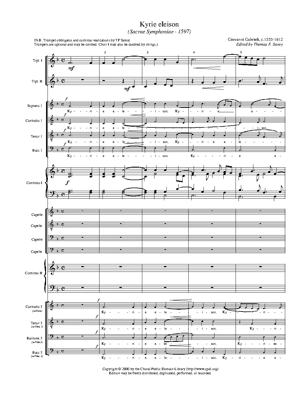 Kyrie à 12 (1597)