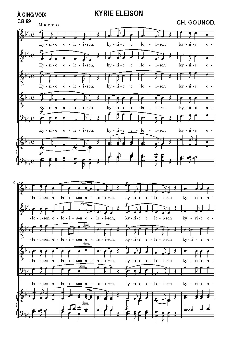 Kyrie eleison, CG 69