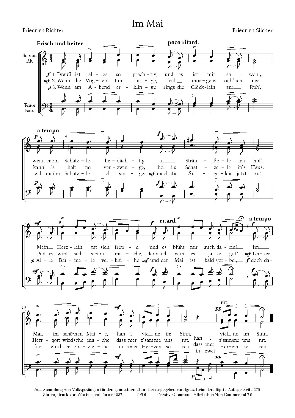 Im Mai - Choir Script PDF Thumbnail