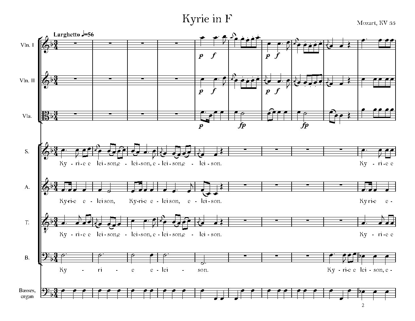 Kyrie in F major
