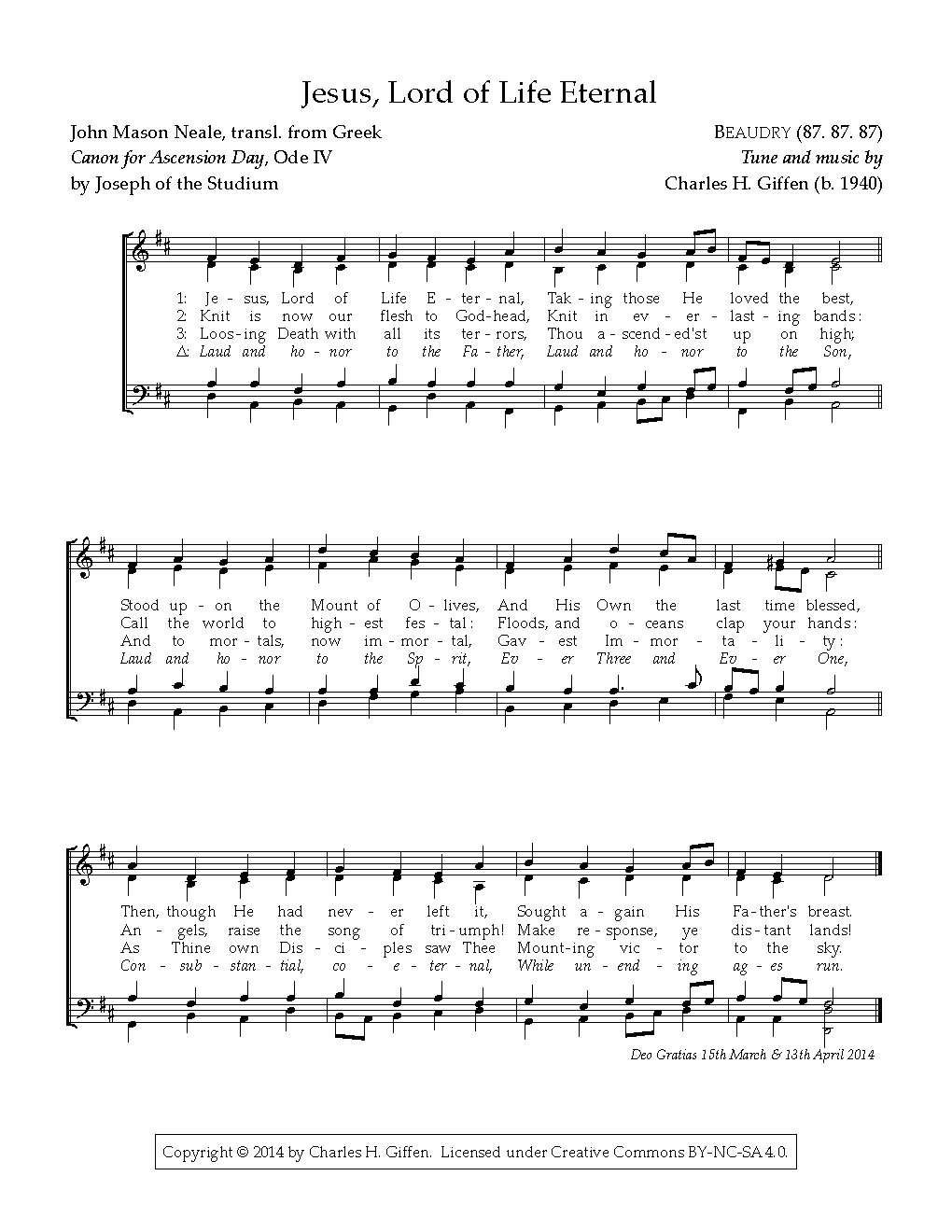 Jesus, Lord of Life Eternal