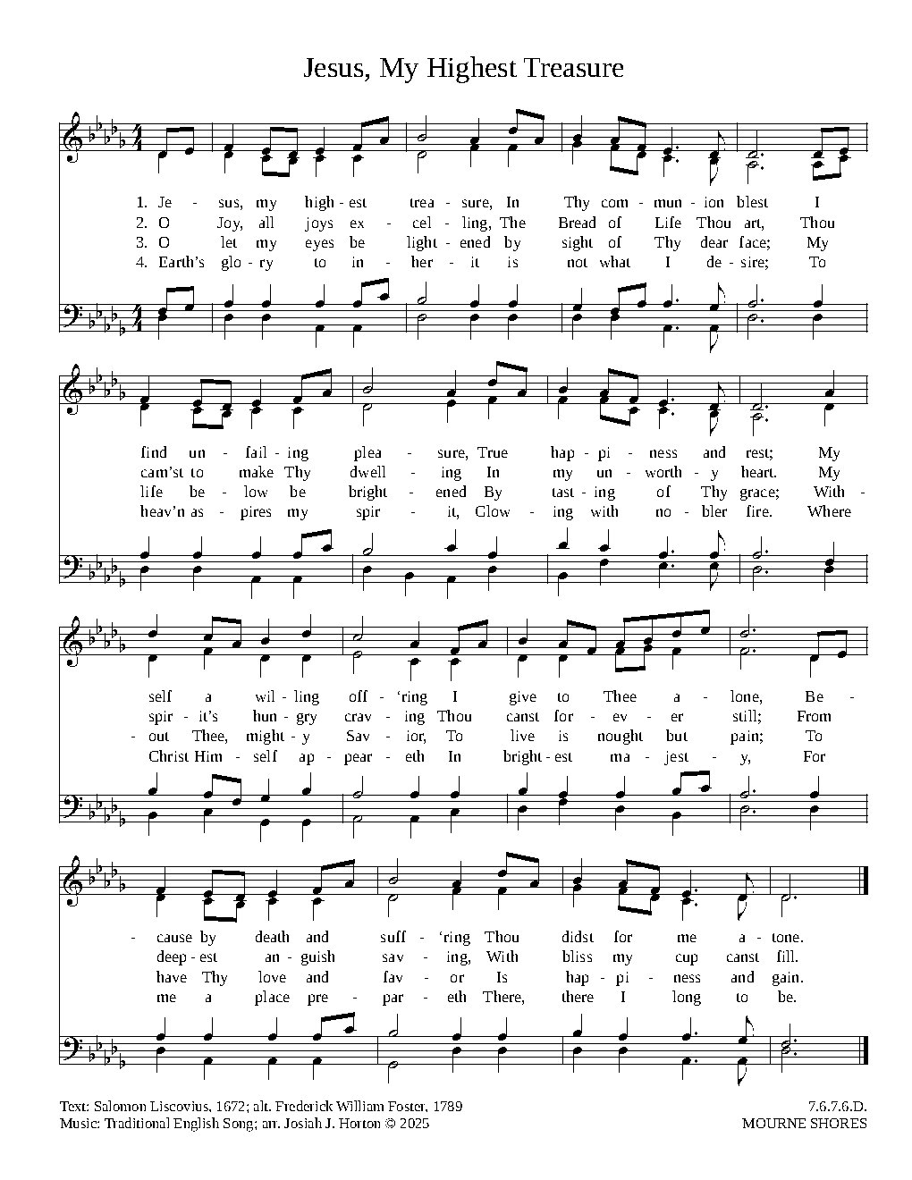 Jesus, My Highest Treasure
