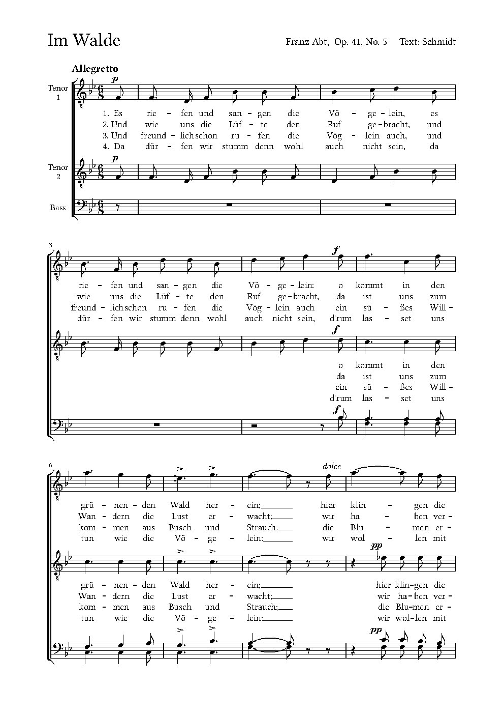 Im Walde, Op. 41, No. 5