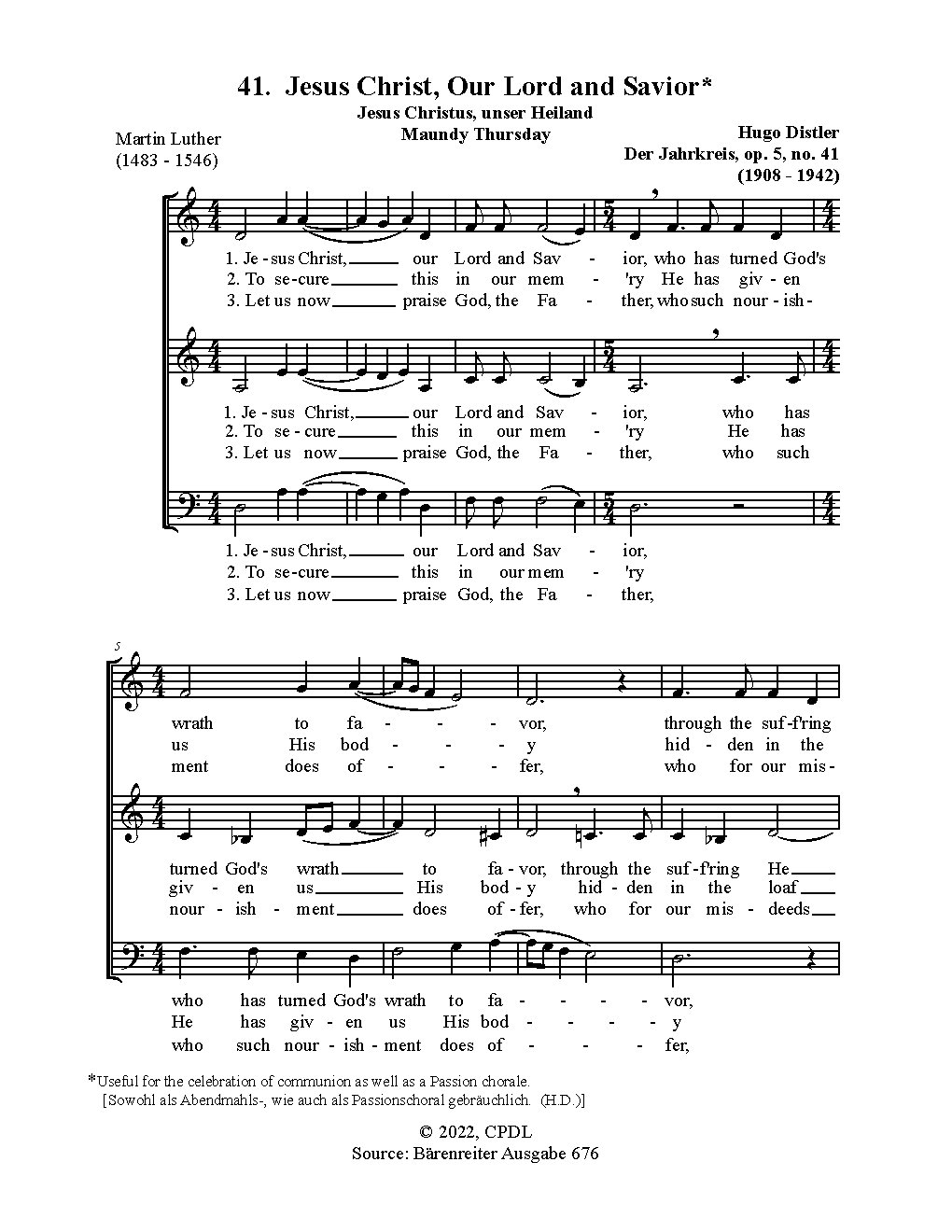 Jesus Christus, unser Heiland