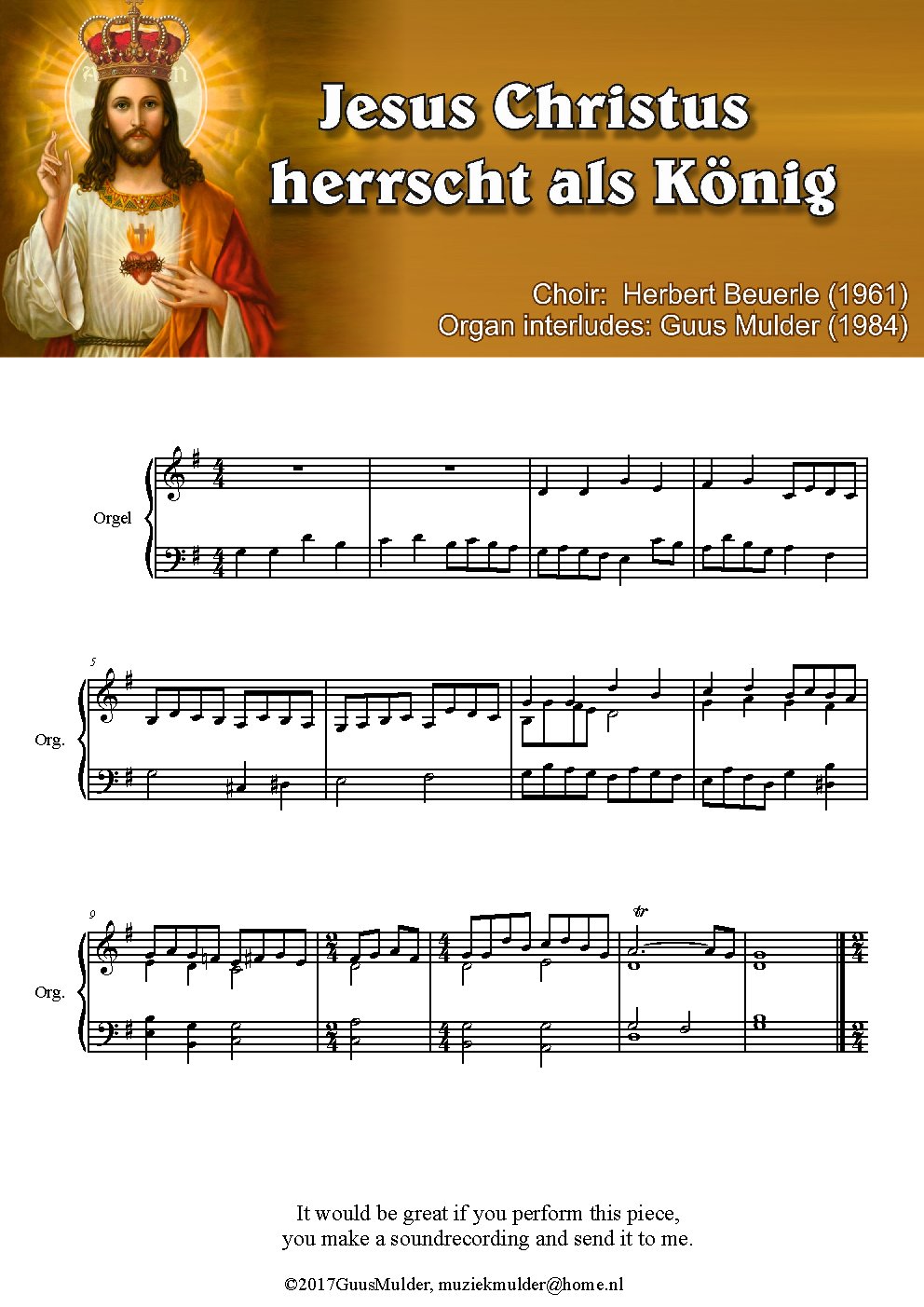 Jesus Christus Herrscht als König - Choir Script PDF Thumbnail