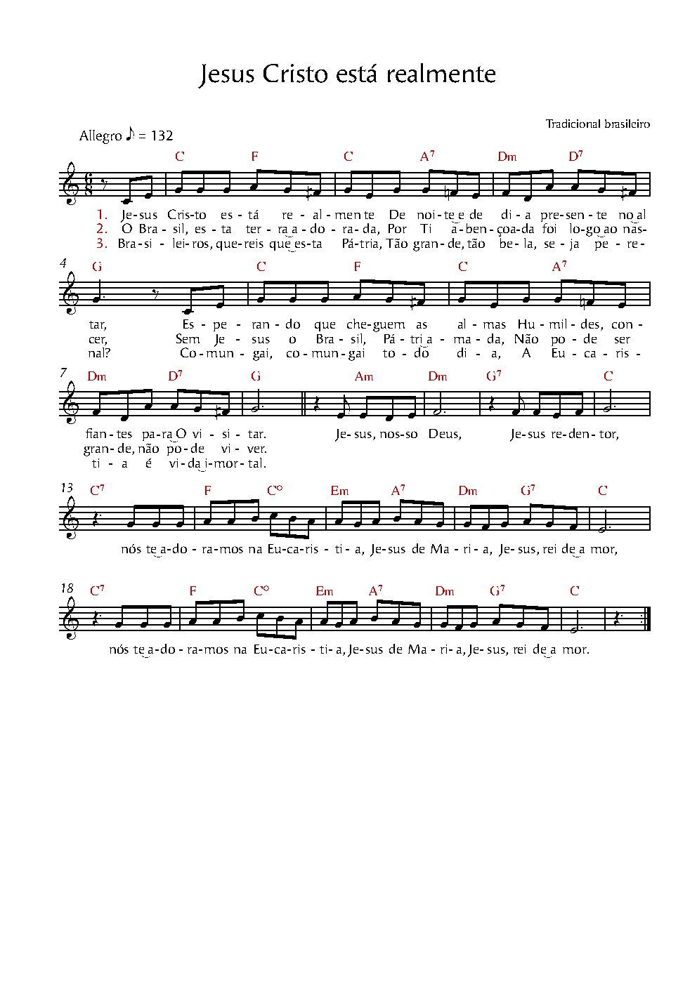 Jesus Cristo está realmente