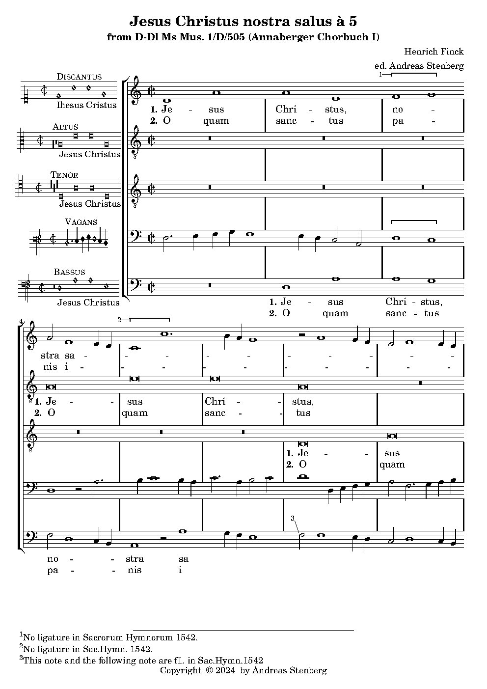 Jesus Christus nostra salus - Choir Script PDF Thumbnail