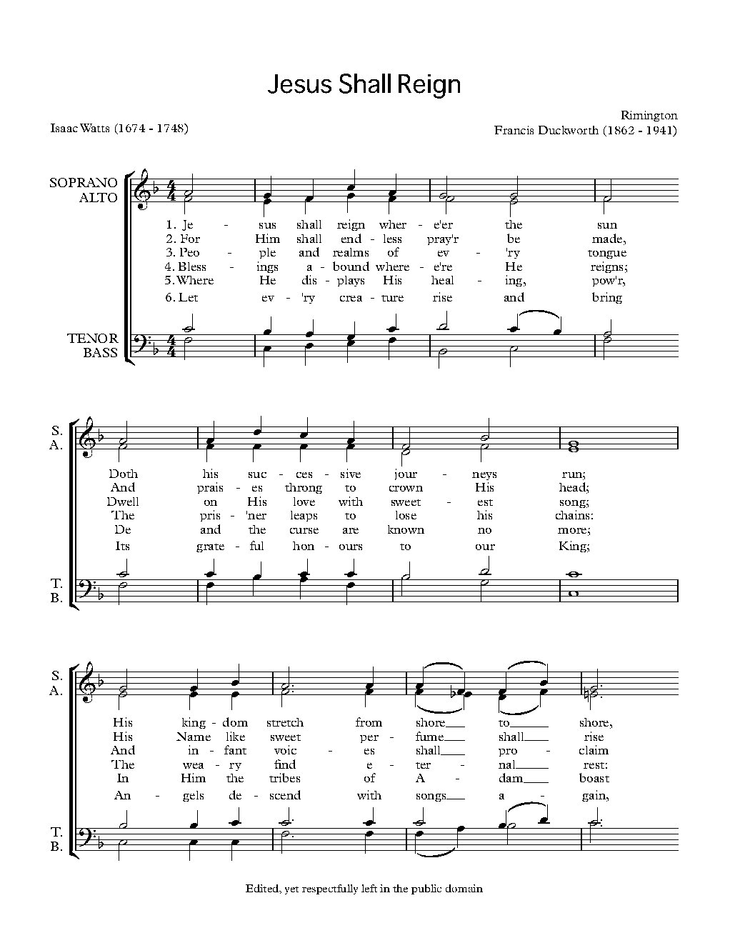 Jesus shall reign