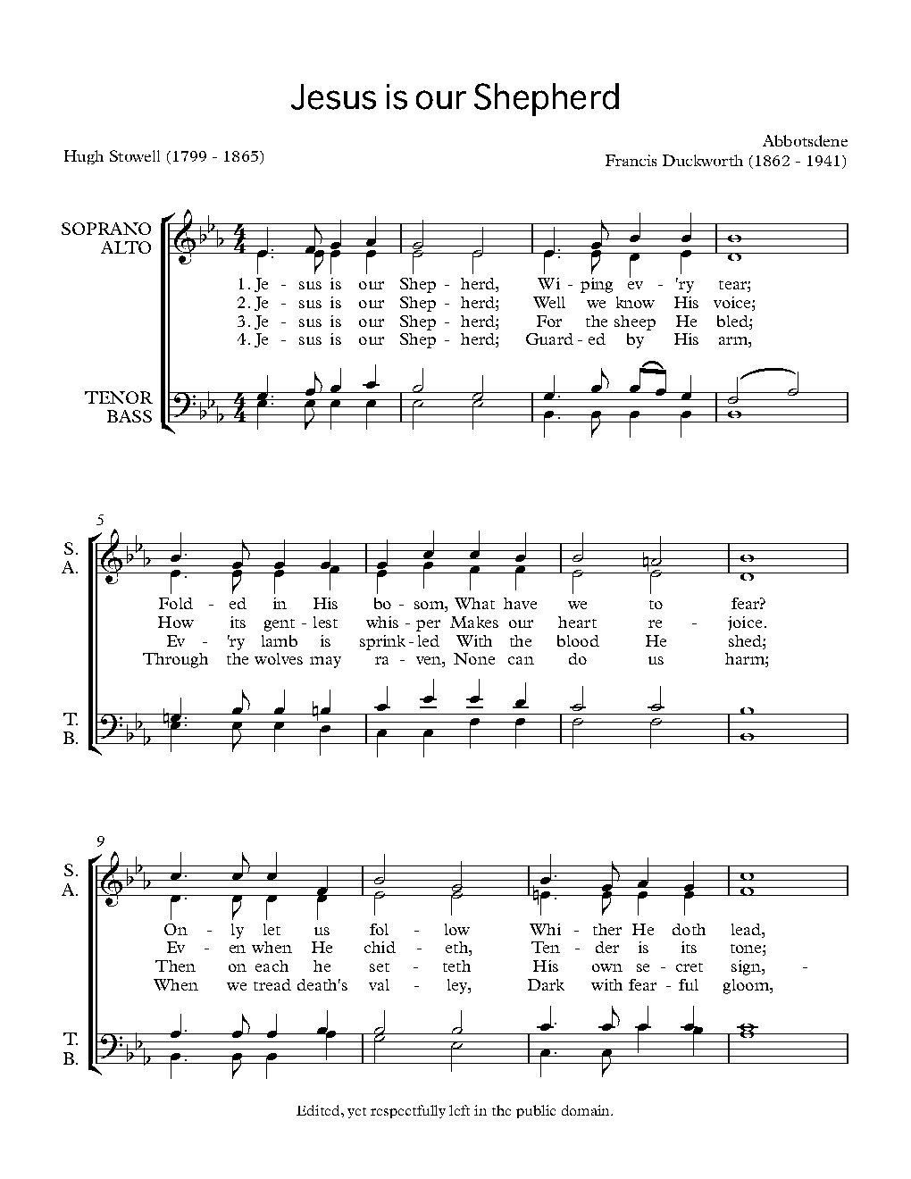 Jesus is our Shepherd
