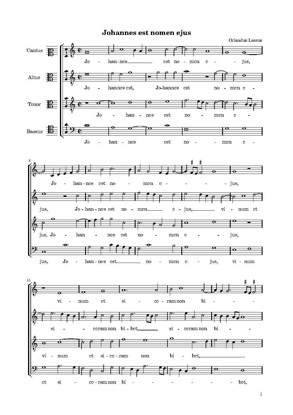 Joannes est nomen eius - Choir Script PDF Thumbnail